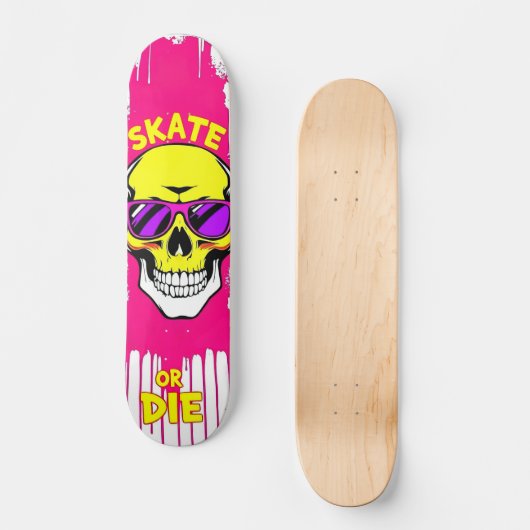 Skate or Die Nº7 - Skateboard Deck - Punk Grunge (Vorderseite)