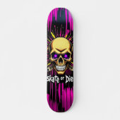 Skate or Die Nº8 - Skateboard Deck - Punk Grunge (Vorne)