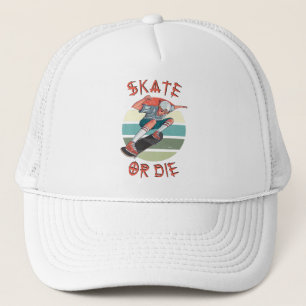 Skate or die Skateboarder Junge Truckerkappe