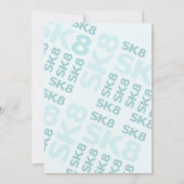 Skate Park Fun Boy Geburtstagsparty Einladung (Rückseite)