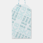 Skate Park Fun Boy Geburtstagsparty Geschenkanhänger (Rückseite)