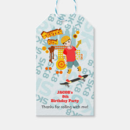 Skate Park Fun Boy Geburtstagsparty Geschenkanhänger