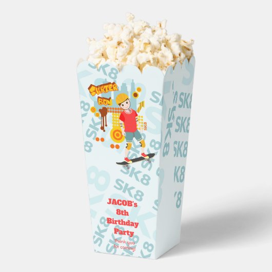 Skate Park Fun Boy Geburtstagsparty Geschenkschachtel (Geplatzt)