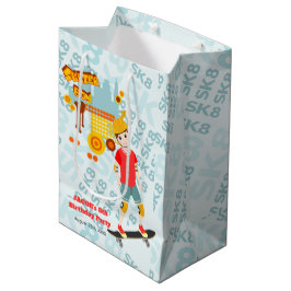 Skate Park Fun Boy Geburtstagsparty Mittlere Geschenktüte