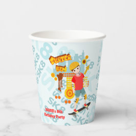 Skate Park Fun Boy Geburtstagsparty Pappbecher