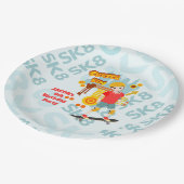 Skate Park Fun Boy Geburtstagsparty Pappteller (Schrägansicht)