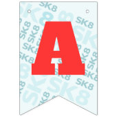 Skate Park Fun Boy Geburtstagsparty Wimpelkette (Dritte Fahne)