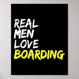 Skate Park Real Men Liebe Boarding Skateboard Snow Poster