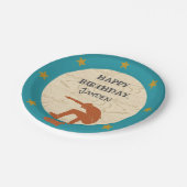 Skate Park Skateboarding Themed Teenies Geburtstag Pappteller (Schrägansicht)