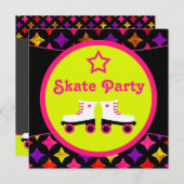 Skate Party Einladung (Vorne/Hinten)