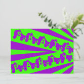 Skate Party: Retro-80er Einladung (Stehend Vorderseite)