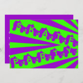 Skate Party: Retro-80er Einladung (Vorne/Hinten)