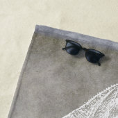 Skate-Pewter-Neutral für Küstengewässer Strandtuch (Beispiel)