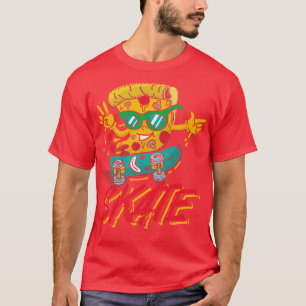Skate Pizza leckeres italienisches Brot T-Shirt