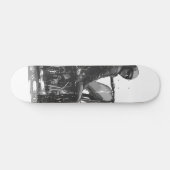 Skate-Plattform mit Chopper-Motorrad-Reiter Skateboard (Horizontal)