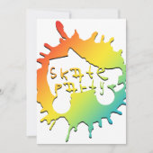 Skate-Plattform-Party Einladung (Vorderseite)