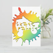 Skate-Plattform-Party Einladung (Stehend Vorderseite)