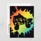 Skate-Plattform-Party Einladung (Vorne/Hinten)