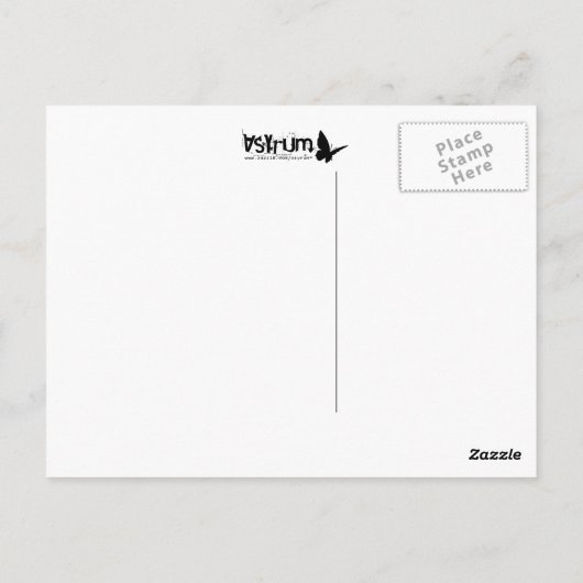 Skate Postkarte (Rückseite)