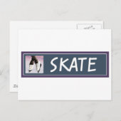 Skate Postkarte (Vorne/Hinten)
