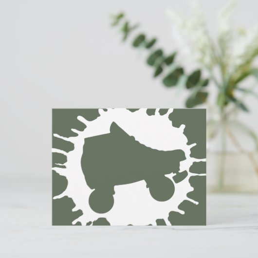 Skate Postkarte (Stehend Vorderseite)