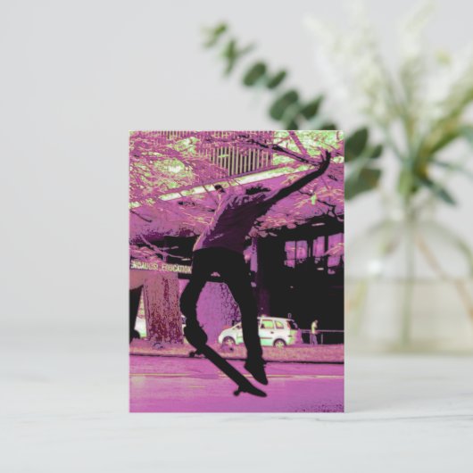 Skate Postkarte (Stehend Vorderseite)