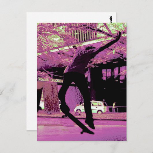 Skate Postkarte (Vorne/Hinten)