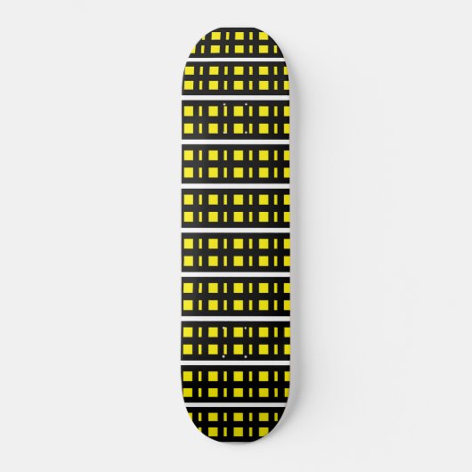 Skate preto e amarelo skateboard (Vorderseite)