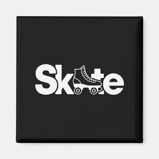 Skate Roller Skate Roller Skating Roller Skater Magnet (Vorne)