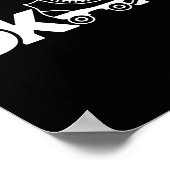 Skate Roller Skate Roller Skating Roller Skater Poster (Ecke)