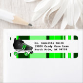 Skate-Rücksendekennzeichen Schwarz und Grün (Insitu)