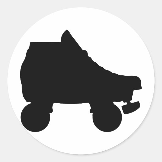 Skate Runder Aufkleber (Vorderseite)