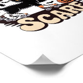 Skate & Scare - Niedliche Black Cat Roller Skaten  Poster (Ecke)