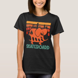 Skate Schwarze Labels Elefant Vintag Sunset Citize T-Shirt