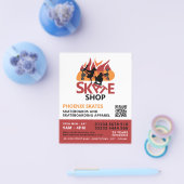 Skate Shop, Skateboarding-Werbung Flyer (Einzeln)