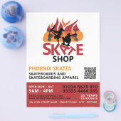 Skate Shop, Skateboarding-Werbung Flyer (Einzeln)