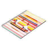 Skate, Shrimps auf Skate Surreal Art Notebook Notizblock (Linke Seite)