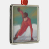 Skate Silbernes Ornament (Rechts)