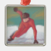 Skate Silbernes Ornament (Vorne)