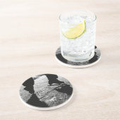 Skate-Silhouette Sandstein Untersetzer (Seite)