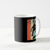Skate Skateboarder-Geschenk Skateboard Retro Vinta Kaffeetasse (VorderseiteRechts)