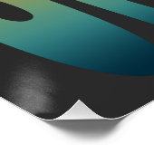 Skate Skateboarding Silhouette Poster (Ecke)