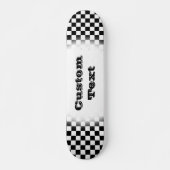 Skate-Skateboards Schachbrett Pattern-Schwarz-Weiß Skateboard (Vorne)