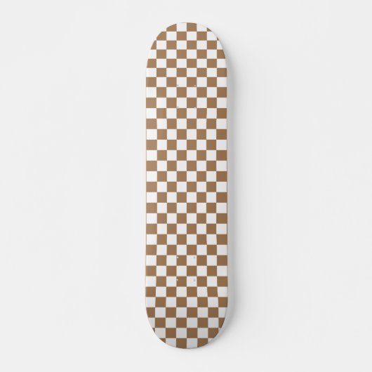 Skate-Skateboards Schachbrett Pattern-Schwarz-Weiß Skateboard (Vorne)