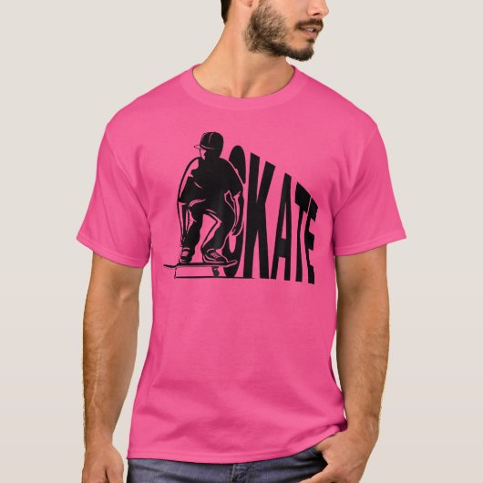 Skate Skater Skateboard Rollschuhfahren T-Shirt (Vorderseite)