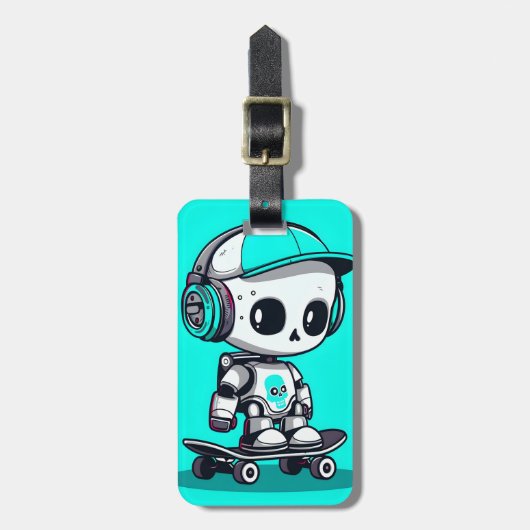 Skate SkullBot Gepäckanhänger (Vorderseite vertikal)