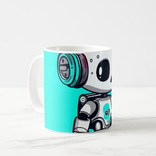 Skate SkullBot Kaffeetasse (Vorderseite Links)