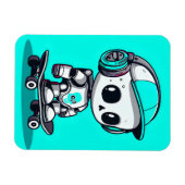 Skate SkullBot Magnet (Horizontal)