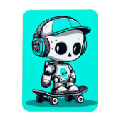 Skate SkullBot Magnet (Vertikal)