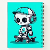 Skate SkullBot Notizblock (Rückseite)